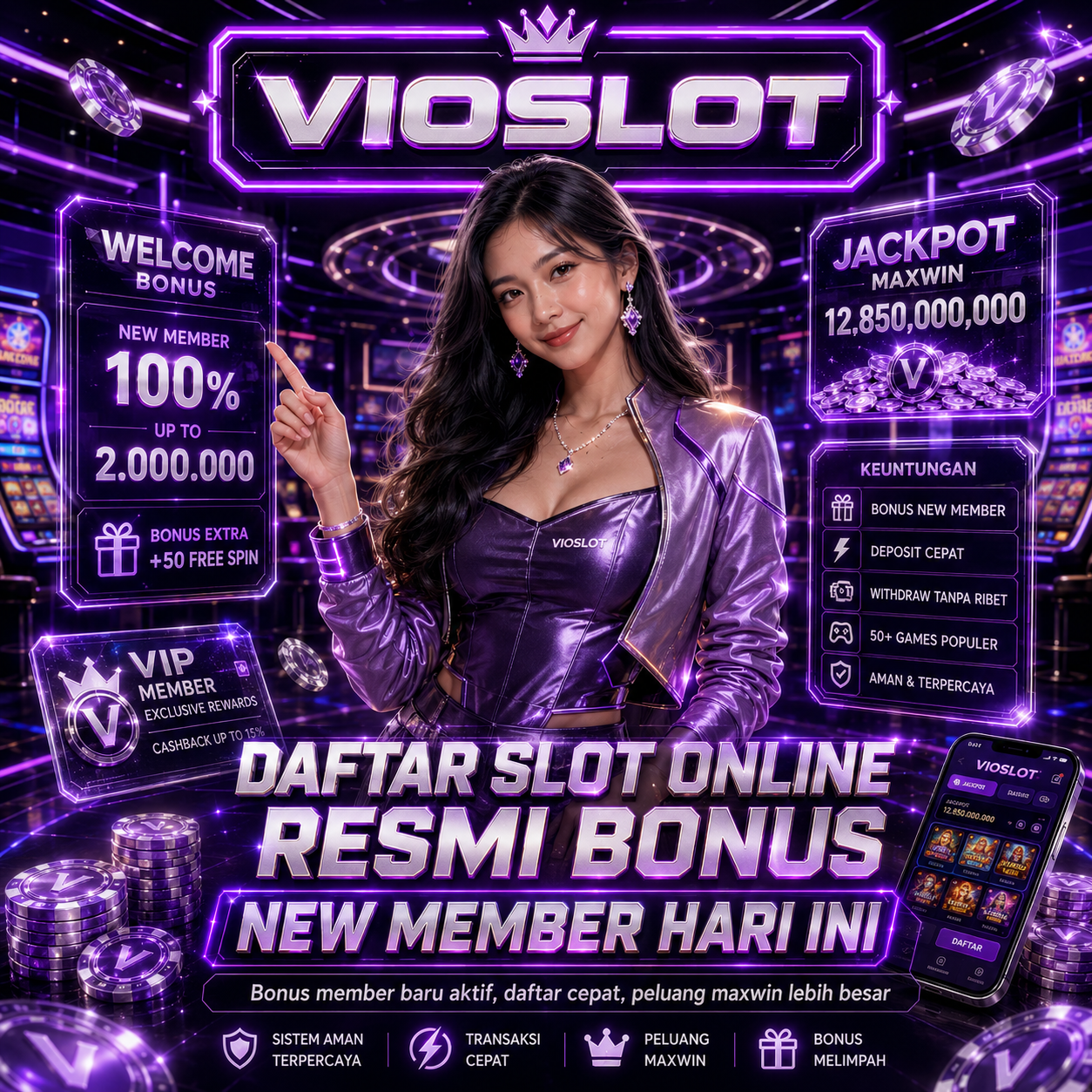 VIOSLOT : Daftar Slot Online Resmi Bonus New Member Hari Ini